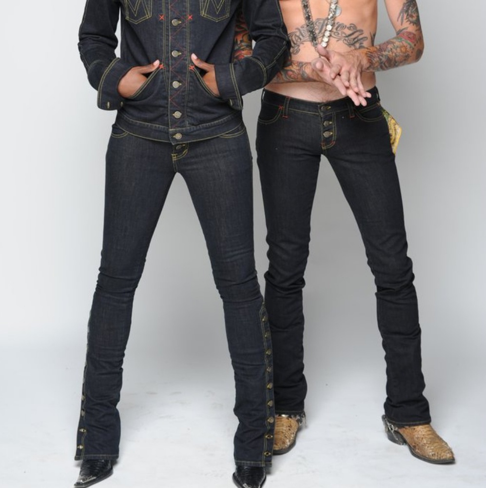 UNISEX Motor Montenegro Button Leg Jeans